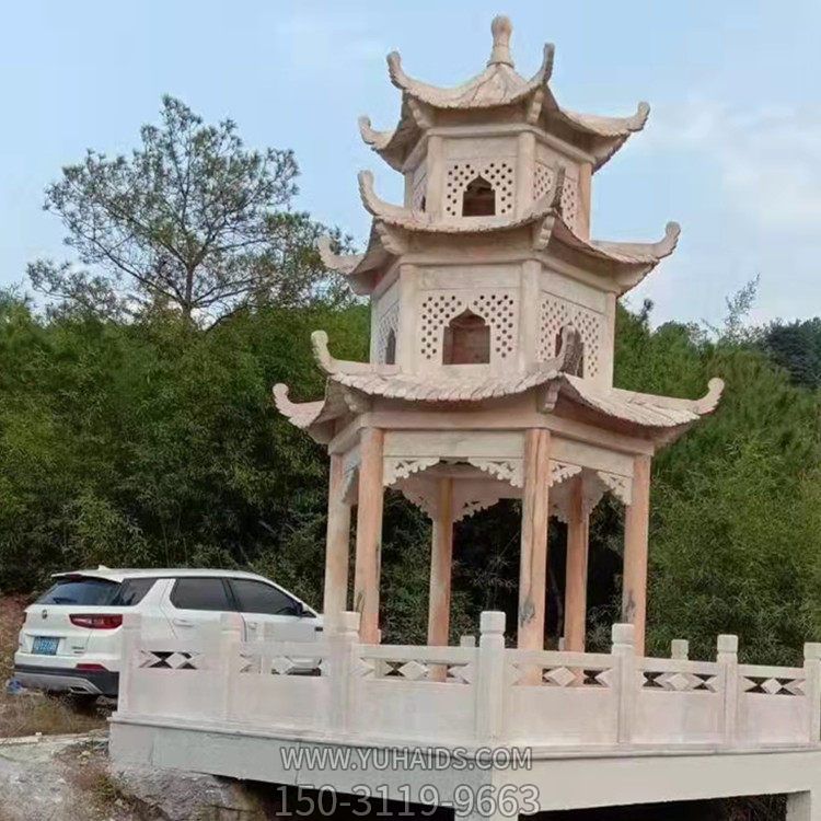 户外公园乘凉多层六角凉亭博鱼网页版