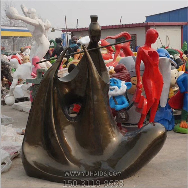 吹笛子的抽象人物博鱼网页版  户外园林景观博鱼网页版