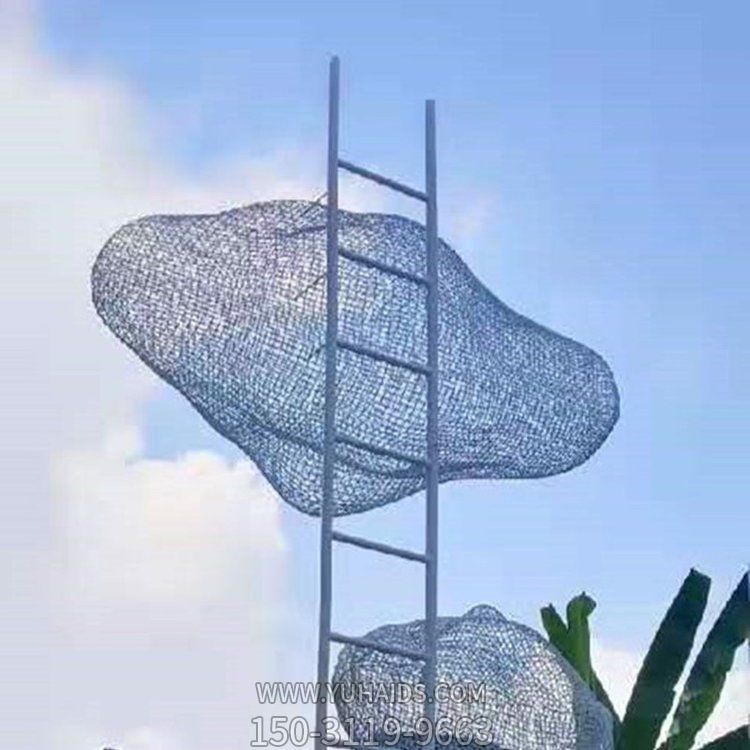 景区公园不锈钢铁艺网格云朵博鱼网页版