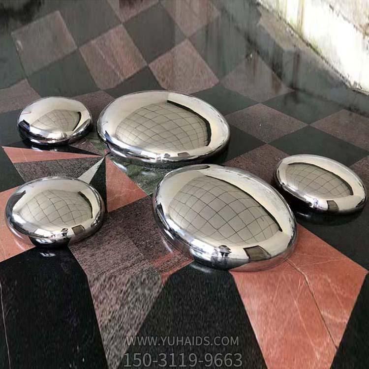 不锈钢镜面喷泉水景户外大型鹅卵石博鱼网页版