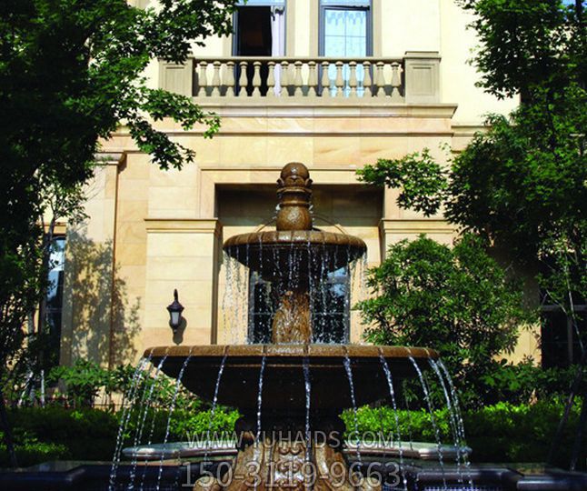 别墅景观多层喷泉石雕博鱼网页版