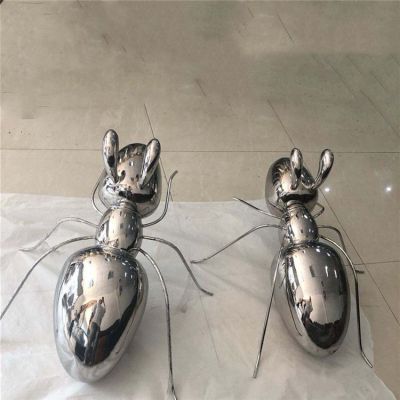 不锈钢镜面蚂蚁博鱼网页版公园户外公园摆件