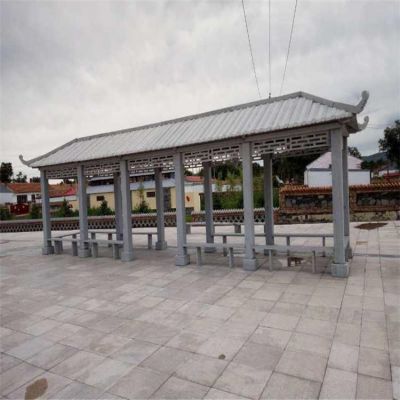 花岗岩大理石雕刻复古长廊凉亭村庄文化广场博鱼网页版