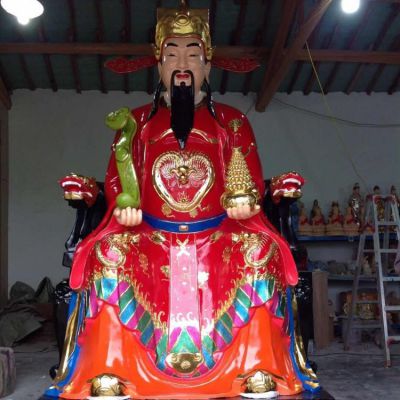 寺庙供奉佛像玻璃钢彩绘财神爷博鱼网页版