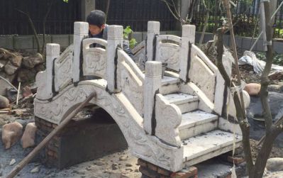 小区园林小型汉白玉石拱桥博鱼网页版