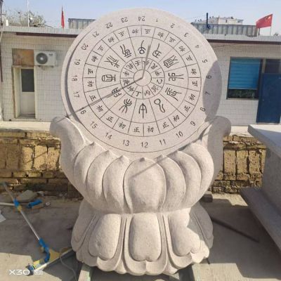 大理石石雕校园广场古代计时器日晷