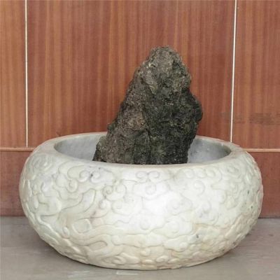 浮雕创意花钵创意流水景观假山摆件