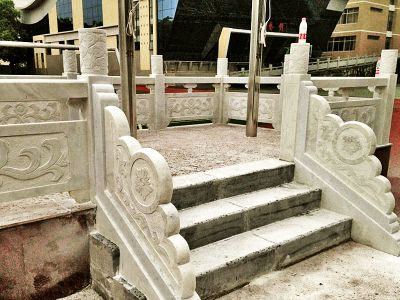 企业升旗台装饰大理石护栏博鱼网页版