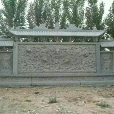 庭院仿古做旧浮雕大型影壁博鱼网页版