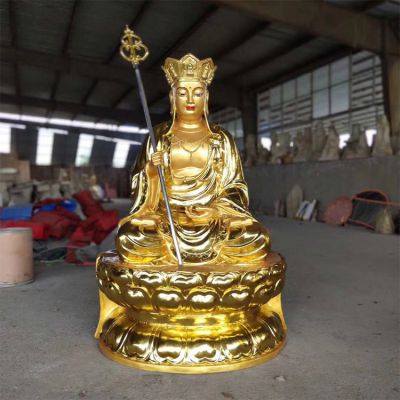 玻璃钢喷金烤漆大型地藏王博鱼网页版