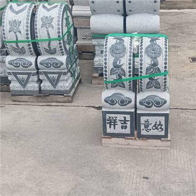 庭院门口门墩青石石雕镇宅一对抱鼓石博鱼网页版