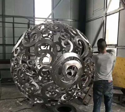 不锈钢镂空抽象景区户外球体博鱼网页版