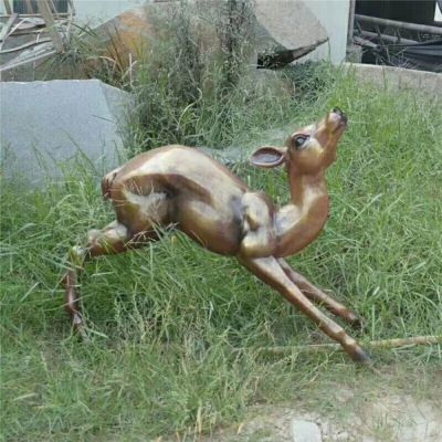 户外园林玻璃钢仿铜鹿博鱼网页版