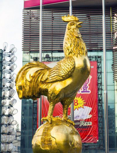 不锈钢喷金烤漆金鸡打鸣地球仪博鱼网页版