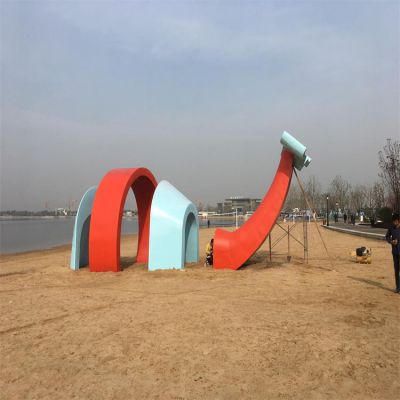 城市公园抽象不锈钢景观博鱼网页版