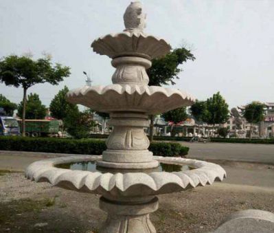 大型多层喷泉石雕