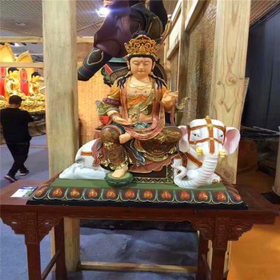 寺庙玻璃钢树脂菩萨文殊普贤博鱼网页版