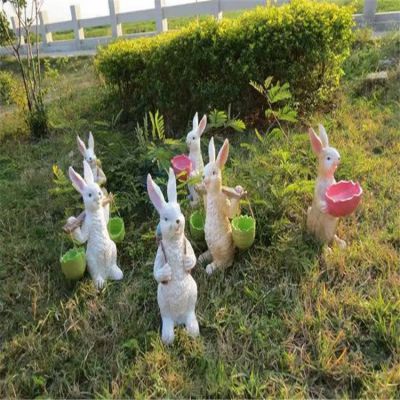 户外草坪玻璃钢仿真兔子博鱼网页版