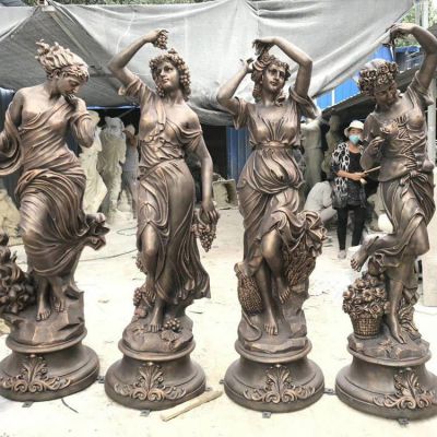 景区玻璃钢西方欧式四季女神人物博鱼网页版摆件