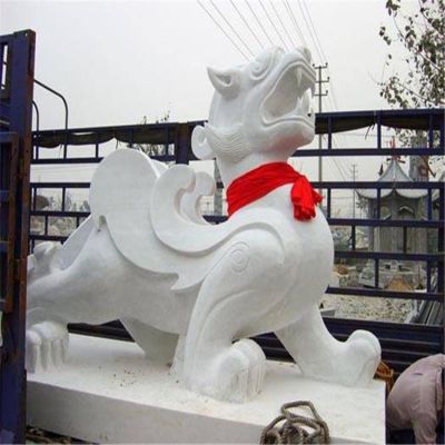 大理石石雕户外庭院寺庙大型麒麟