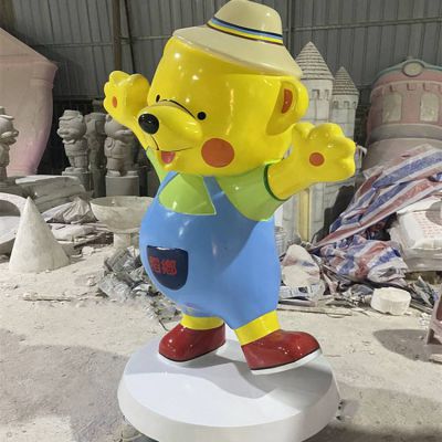 网红店铺玻璃钢卡通熊博鱼网页版