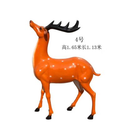 玻璃钢仿真户外园林梅花鹿博鱼网页版