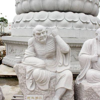 景区寺庙大理石砂石花岗岩石雕十八罗汉博鱼网页版