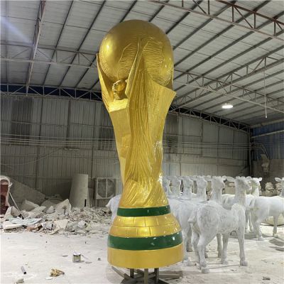 大型创意不锈钢喷漆创意奖杯博鱼网页版