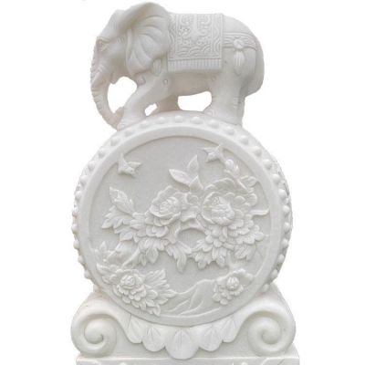 汉白玉石雕庭院门口抱鼓石博鱼网页版