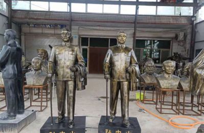 玻璃钢仿铜校园景区伟人孙中山博鱼网页版