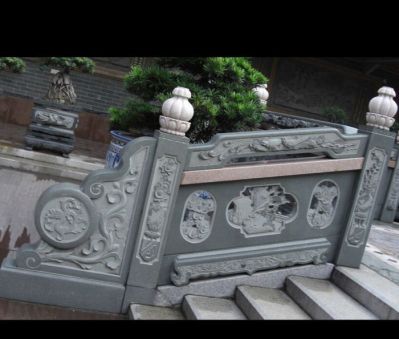 庭院台阶青石仿古镂空扶手栏杆