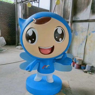 公园商场彩绘美陈装饰摆件玻璃钢卡通公仔