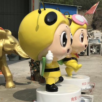 户外园林玻璃钢卡通小蜜蜂博鱼网页版