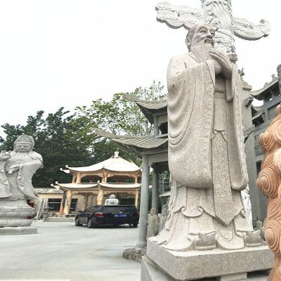 花岗岩石雕孔子雕像校园文化名人博鱼网页版