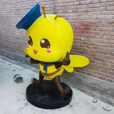 玻璃钢卡通公仔博鱼网页版商场园林吉祥物玩偶