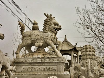 石雕庭院广场大型户外动物景观神兽貔貅博鱼网页版