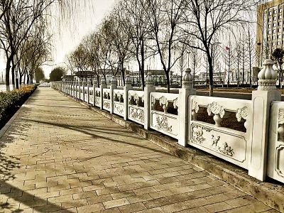 城市街道景观大理石雕刻栏板