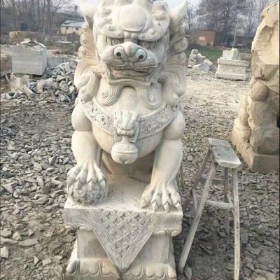户外酒店装饰大理石祥瑞动物博鱼网页版摆件