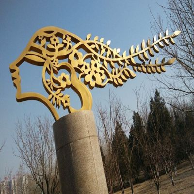 不锈钢园林户外抽象人物景观博鱼网页版