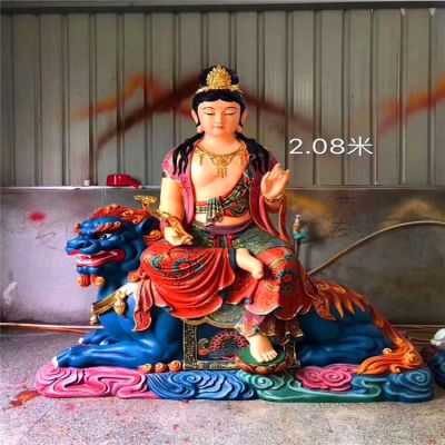 寺庙大型佛像景观菩萨文殊普贤博鱼网页版
