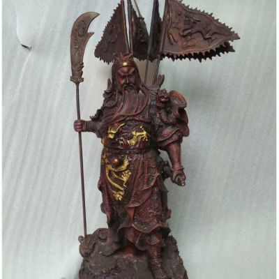 寺庙大型关二爷铜博鱼网页版 武财神铜像