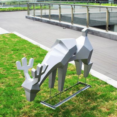 不锈钢几何抽象块面小鹿博鱼网页版