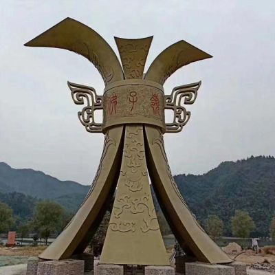 大型不锈钢户外广场景观摆件