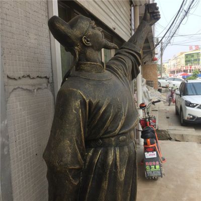 玻璃钢仿铜古代名人景观博鱼网页版
