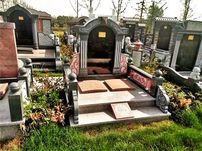 陵园欧式大理青石墓碑