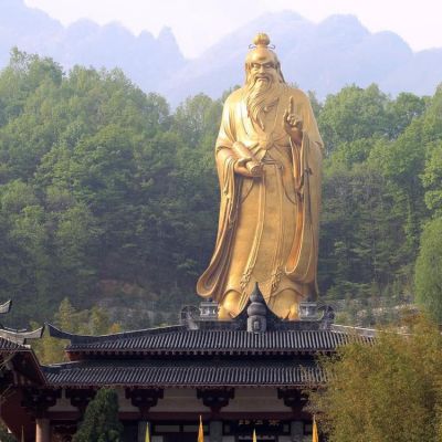 景区景点大型创意立式纯铜古代名人孔子