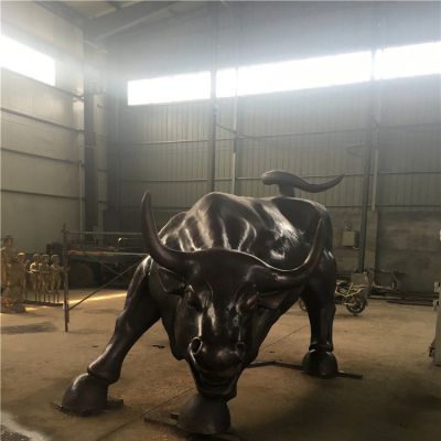 大型玻璃钢仿铜华尔街牛博鱼网页版