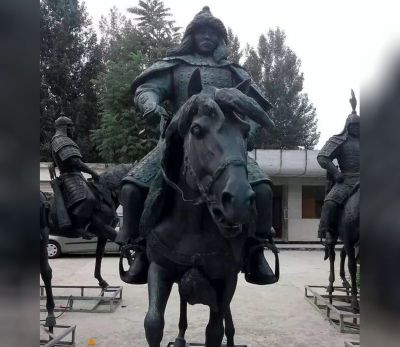 古代将军铜雕骑马博鱼网页版