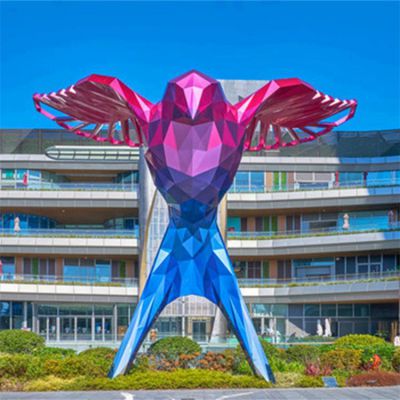 企业不锈钢几何园林大型抽象鸟博鱼网页版