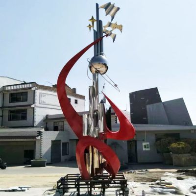 校园不锈钢创意景观标志博鱼网页版